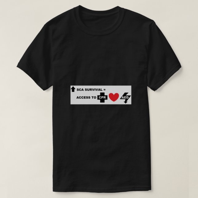 Sudden Cardiac Arrest Awareness T-Shirt (Design Front)