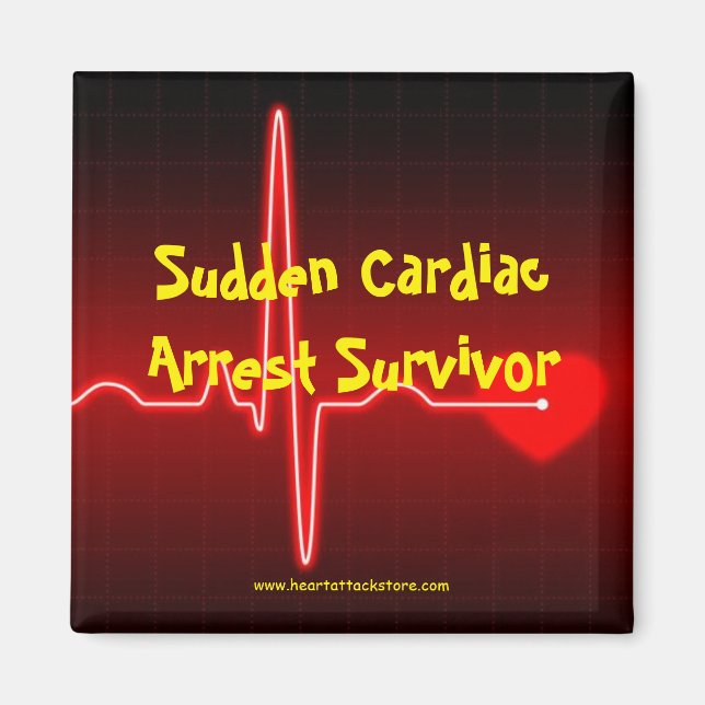 Sudden Cardiac Arrest Survivor Magnet (Front)