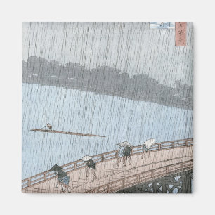 Sudden Shower over Shin-Ohashi Bridge and Magnet