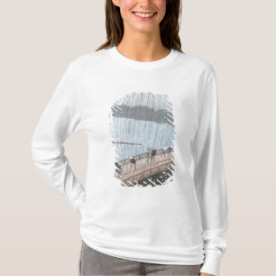 Sudden Shower over Shin-Ohashi Bridge and T-Shirt