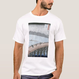 Sudden Shower over Shin-Ohashi Bridge and T-Shirt