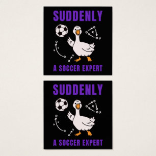 Suddenly a soccer expert