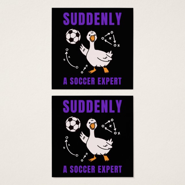 Suddenly a soccer expert (Front & Back)