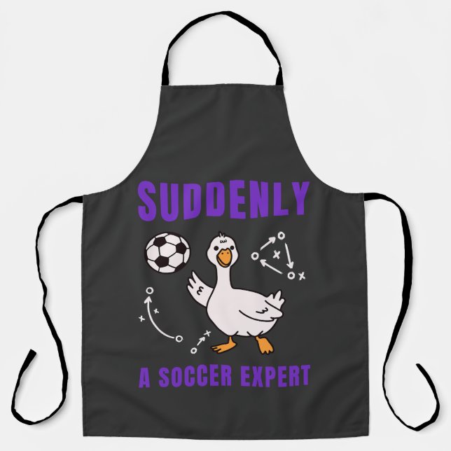 Suddenly a soccer expert apron (Front)