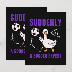Suddenly a soccer expert card
