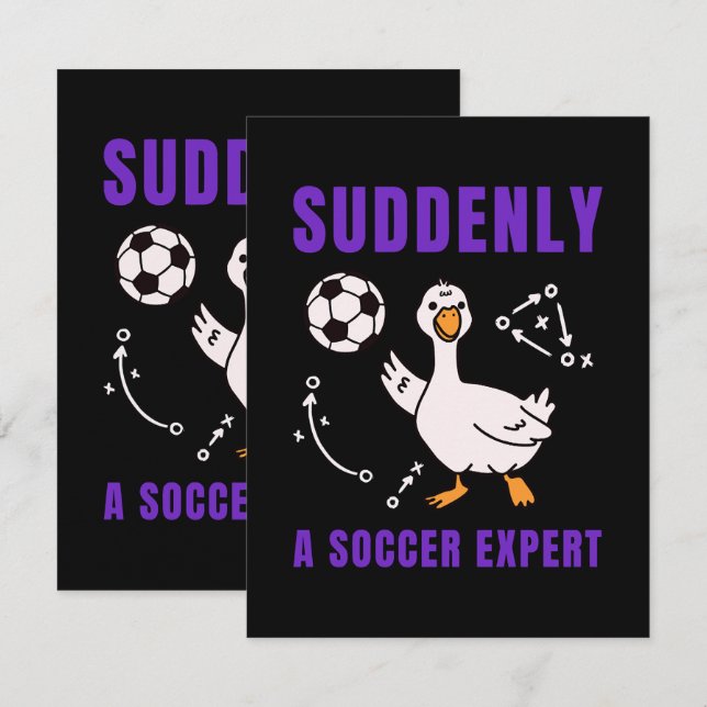 Suddenly a soccer expert card (Front/Back)