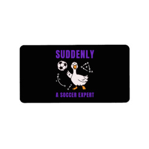 Suddenly a soccer expert label