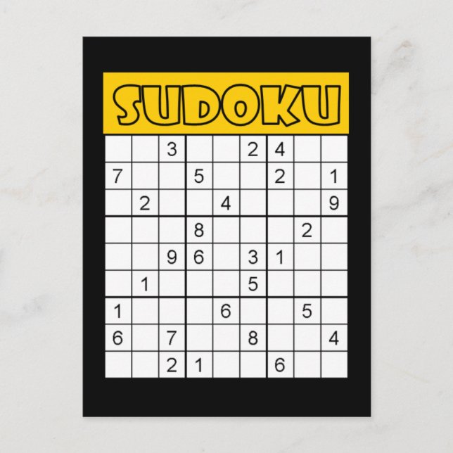 Sudoku Card (Front)