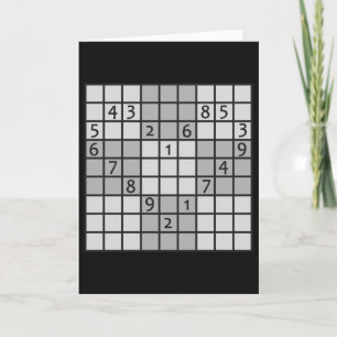SUDOKU greeting card