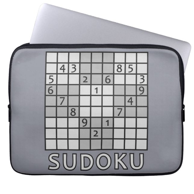 SUDOKU laptop sleeves (Front)