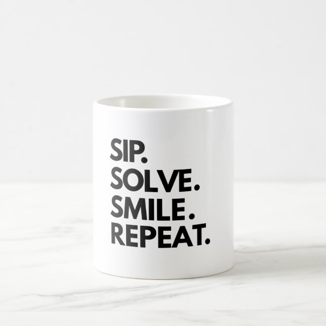 Sudoku Lovers Cup of Choice:Sip Solve Smile Repeat (Center)