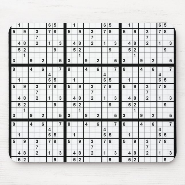 Sudoku Mouse Pad (Front)
