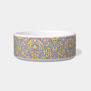 Sudoku One-Modern Bauhaus Geometric Pattern Bowl