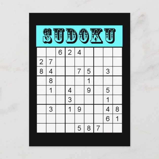 Sudoku Postcard (Front)