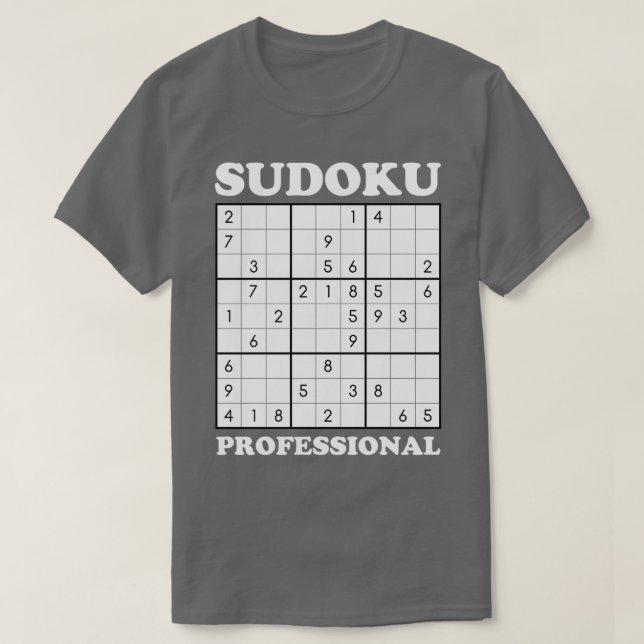 Sudoku Professional  T-Shirt (Design Front)