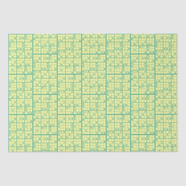 Sudoku Tissue Paper (Front)