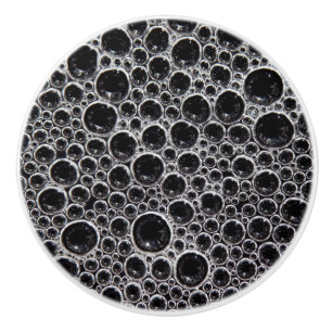 Sudsy soap bubble ceramic knob