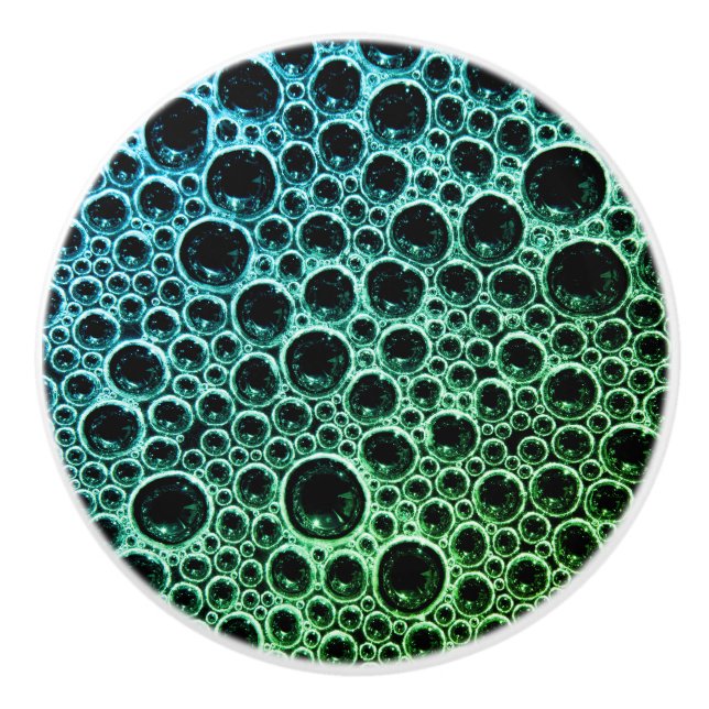 Sudsy soap bubble ceramic knob (Front)