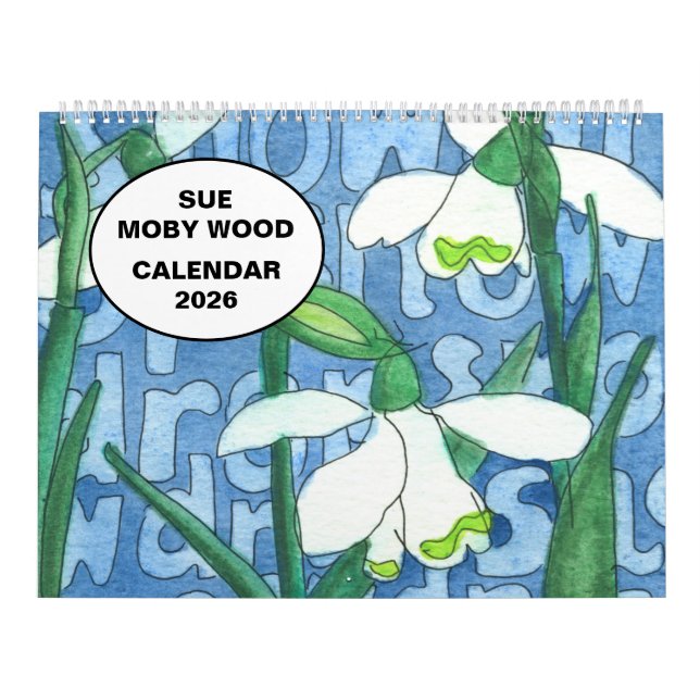 Sue Moby Wood Calendar 2026 (Cover)