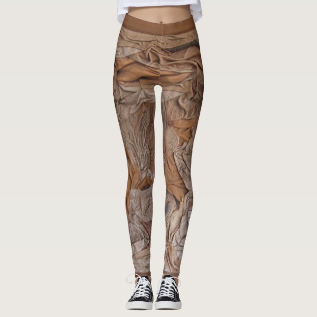 Suede sculptured leggings (Front)