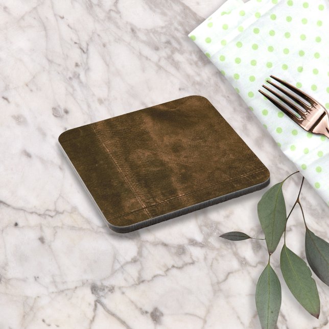 Suede Seam Look of Leather Coaster (Creator Uploaded)