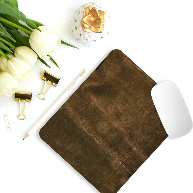 Suede Seam Look of Leather Mouse Pad (Creator Uploaded)