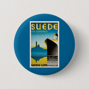 Suede via Londres 6 Cm Round Badge