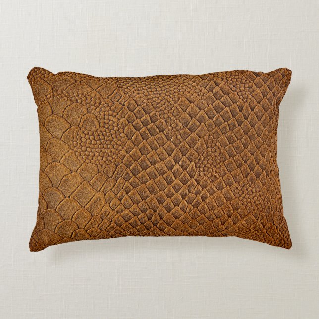suede with beautiful patternpattern,snake,texture, decorative cushion (Front)