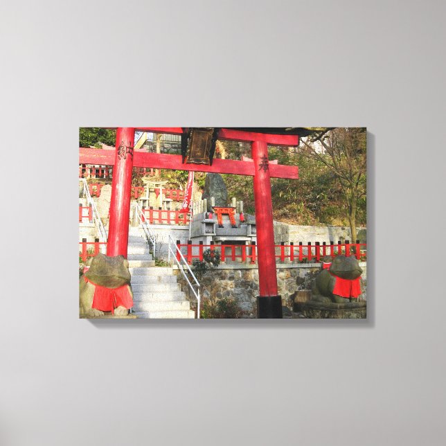 Suehiro Ogami Shrine (Fortune Frog Shrine) Canvas Print (Front)