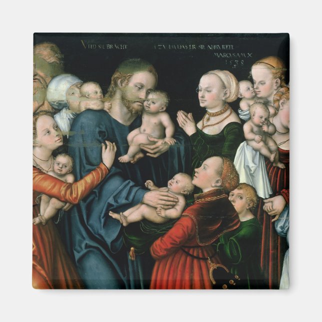 Suffer the Little Children to Come Unto Me, 1538 Magnet (Front)