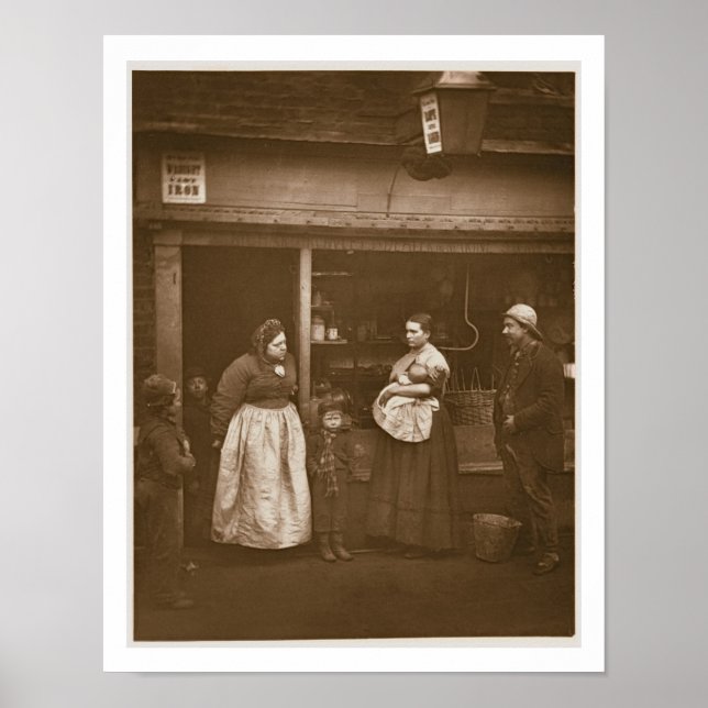 Sufferers from the Flood, from 'Street Life in Lon Poster (Front)