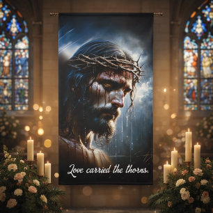 Suffering and Sacrifice Portrait  Banner