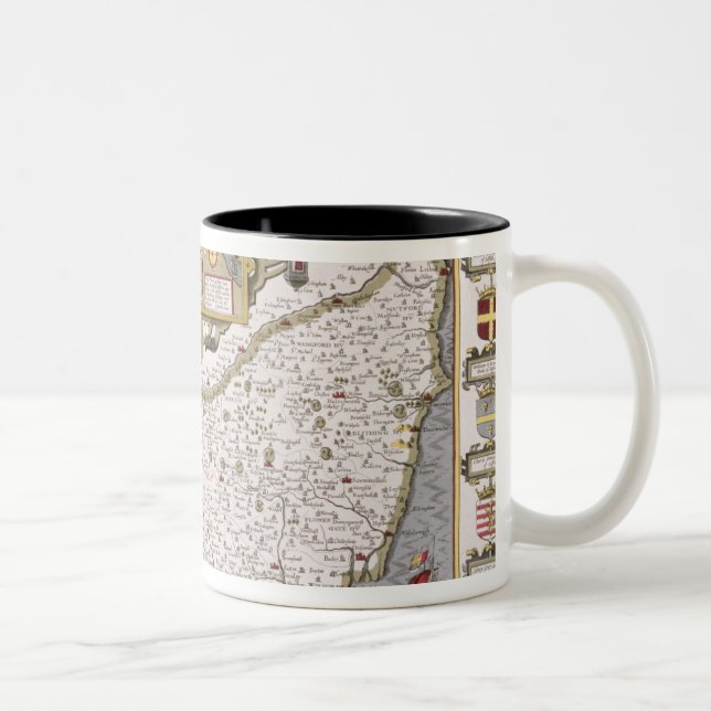 Suffolk and the situation of Ipswich Two-Tone Coffee Mug (Right)