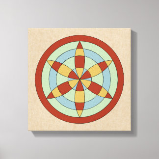 Suffolk Hexafoil (Daisy Wheel) Witch Mark Canvas Print