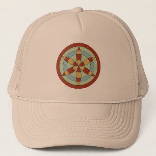 Suffolk Hexafoil (Daisy Wheel) Witch Mark Trucker Hat