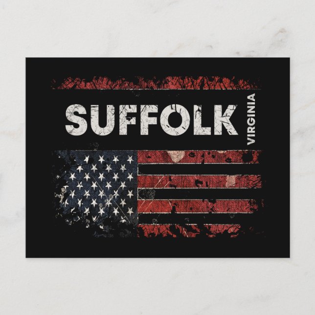Suffolk Virginia Postcard (Front)