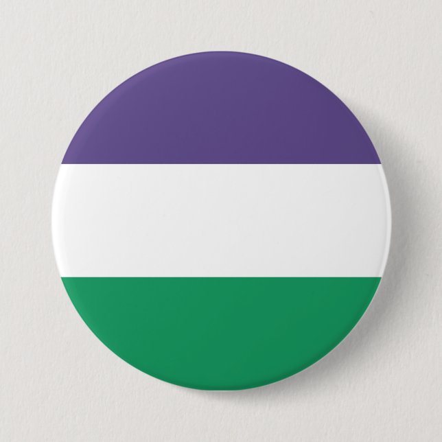 Suffragette Flag 7.5 Cm Round Badge (Front)