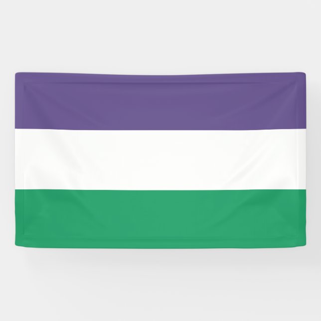Suffragette Flag Banner (Horizontal)