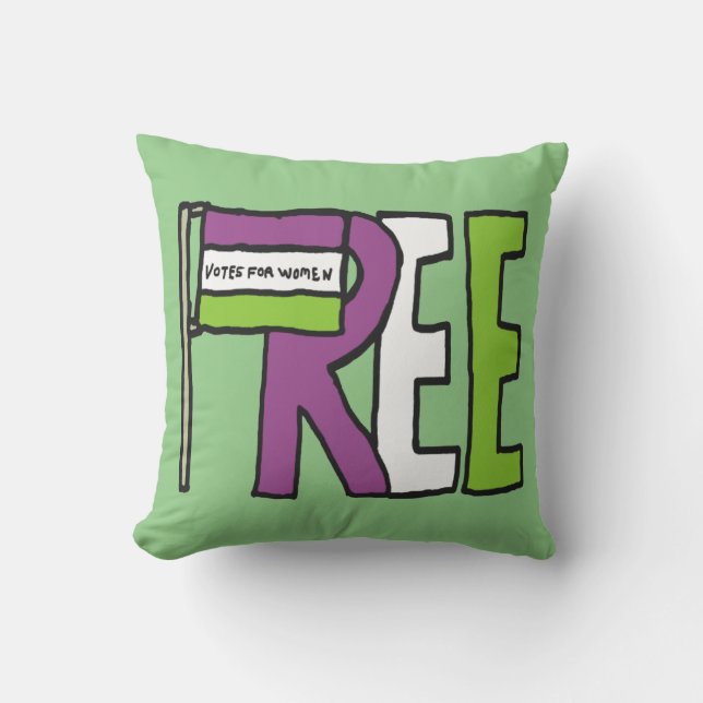 Suffragette Flag Cushion (Front)