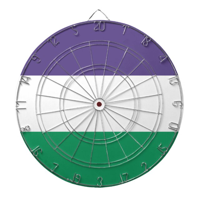 Suffragette Flag Dartboard (Front)
