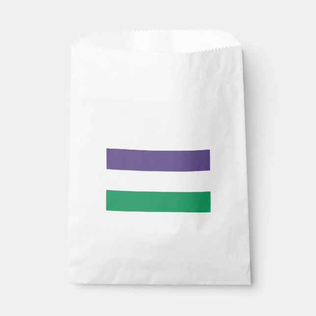 Suffragette Flag Favour Bags (Front)
