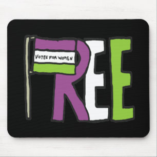 Suffragette Flag Mouse Pad