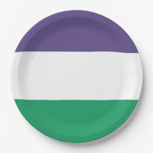 Suffragette Flag Paper Plate