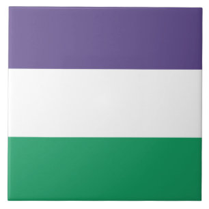 Suffragette Flag Tile