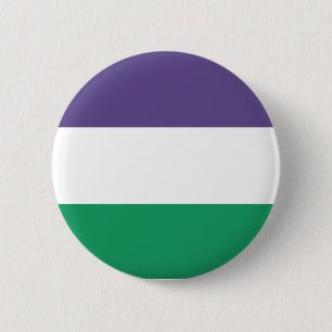 Suffragette Flag Women's Suffrage 6 Cm Round Badge