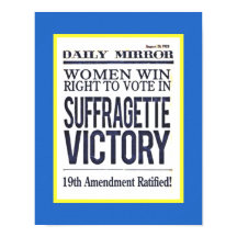 Suffragette Victory Headlines  August 1920 copy