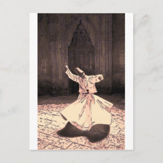 sufi master in trance postcard