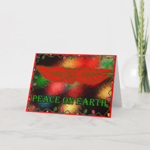 Sufi Winged Heart Peace on Earth Card