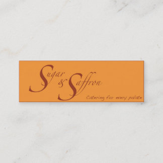 Sugar and Saffron Mini Business Card