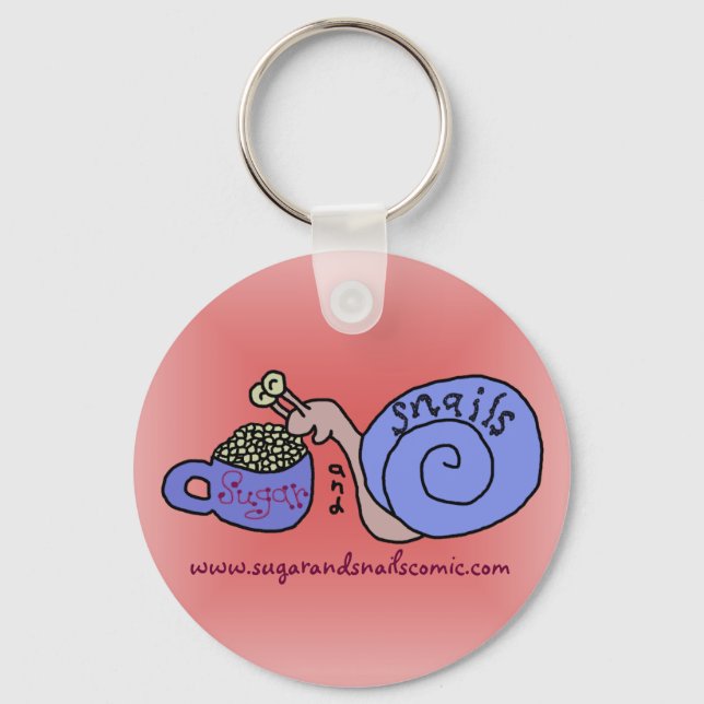 Sugar and Snails Logo Key Ring (Front)